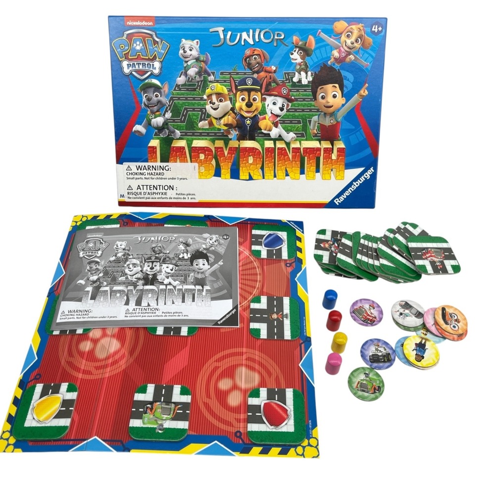 Ravensburger Paw Patrol Junior Labyrinth Board Game Complete